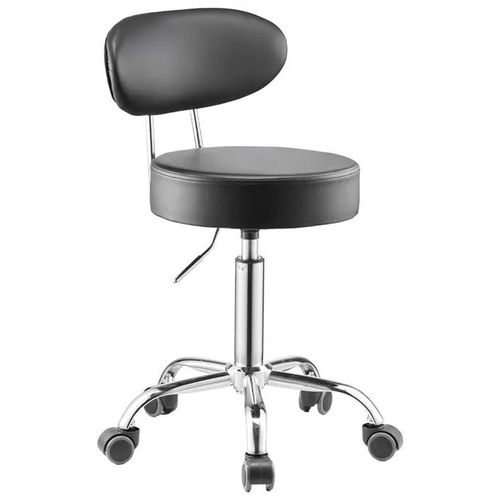 Tabouret D'atelier Avec Dossier-Vevor-Tabouret De Mécanicien Sur Roulettes Réglable-Charge 136 Kg-Siège Pivotant À 360°