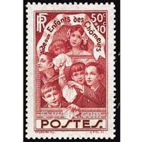 Au Profit Des Enfants De Chômeurs Année 1936 N° 312 Yvert Et Tellier Luxe