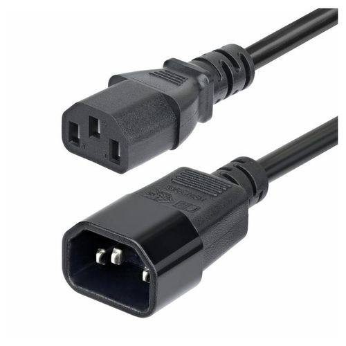 StarTech.com 4.5m Power Extension Cord, C14 to C13, 15A 250V, KEMA-KEUR - Rallonge de câble d'alimentation - IEC 60320 C14 pour power IEC 60320 C13 - CA 250 V - 15 A - 4.6 m - moulé - noir
