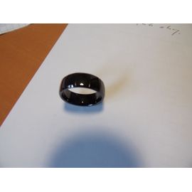 Bague Rochet Céramique Noir Brillant Taille C62