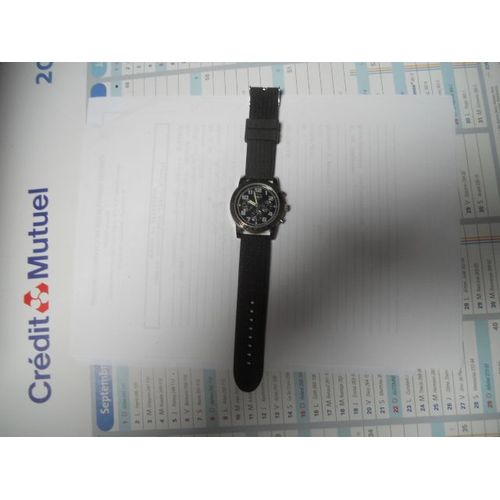 Montre Bracelet Homme Vuillemin Regnier Modèle Casual Cuir Métal Quartz