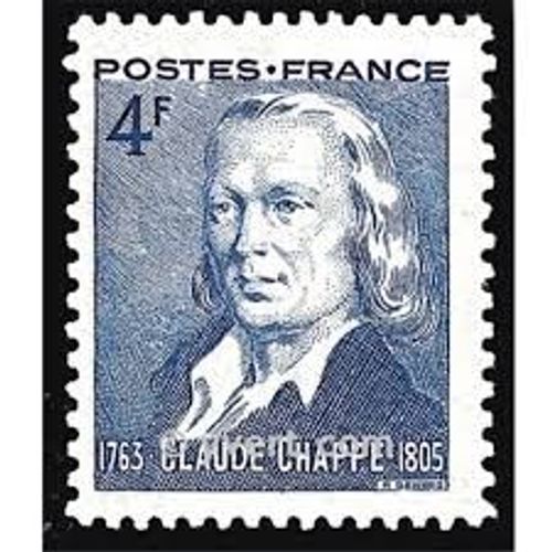 Claude Chappe : Centenaire Du Télégraphe Optique Année 1944 N° 619 Yvert Et Tellier Luxe
