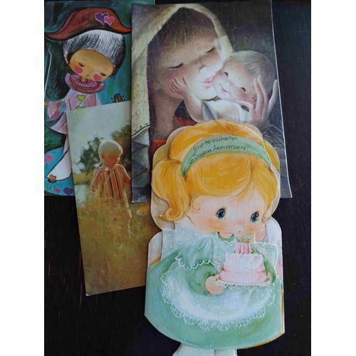 Lot De 5 Cartes Postales, Écrites : Enfants, Anniversaires...