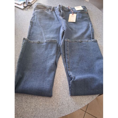 Jean Droit &#34f&ampf&#34 Bleu &#34t- 42&#34 Neuf Avec Étiquette Homme
