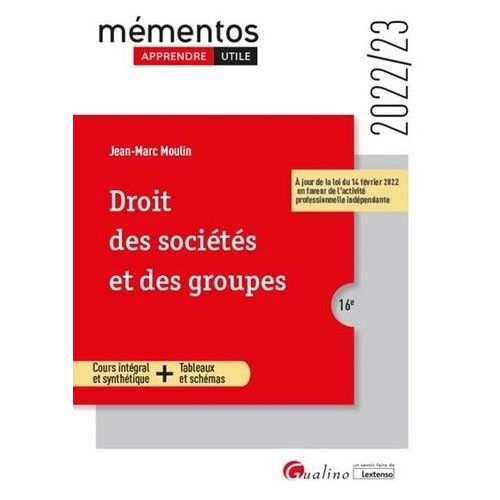Droit Des Sociétés Et Des Groupes