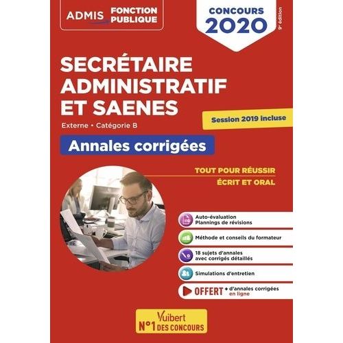 Concours Secrétaire Administratif Et Saenes - Annales Corrigées