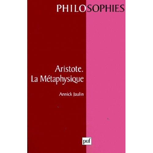 Aristote, La "Métaphysique
