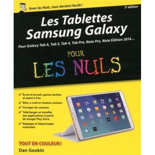 Les Tablettes Samsung Galaxy Pour Les Nuls
