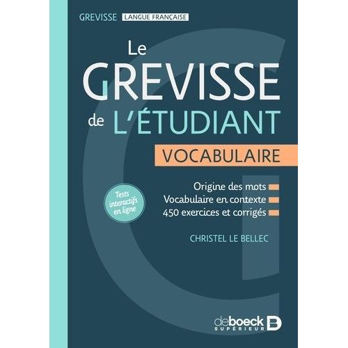 Le Grevisse De L'étudiant - Vocabulaire