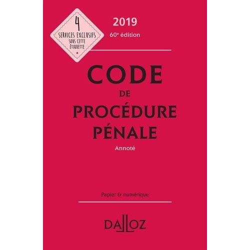 Code De Procédure Pénale Annoté