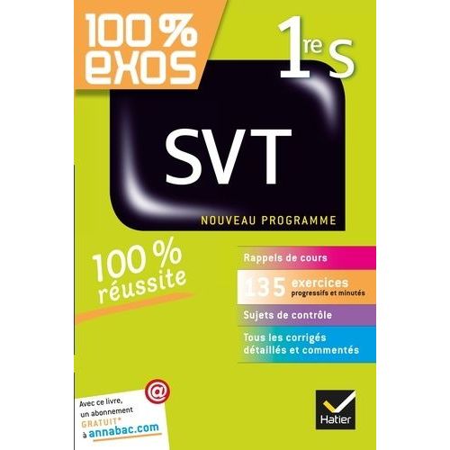 100% Exos Svt 1re S - Nouveau Programme