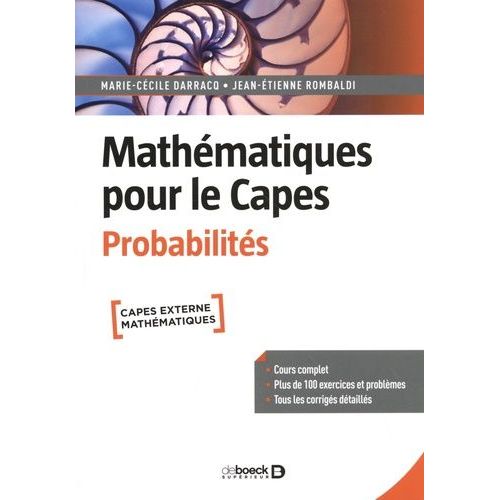 Mathématiques Pour Le Capes - Probabilités