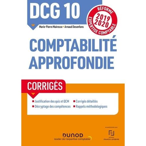 Comptabilité Approfondie Dcg 10 - Corrigés