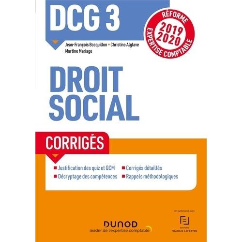 Droit Social Dcg 3 - Corrigés