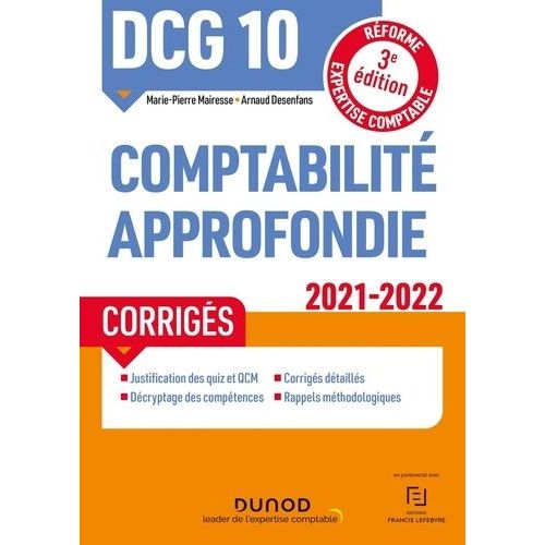 Comptabilité Approfondie Dcg 10 - Corrigés