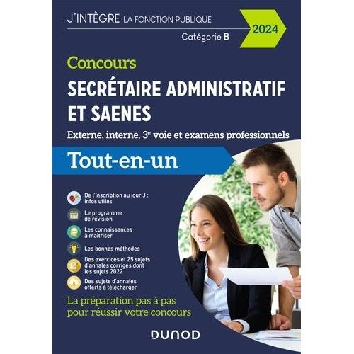 Secrétaire Administratif Et Saenes, Externe, Interne, 3e Voie Et Examens Professionnels, Catégorie B - Tout-En-Un