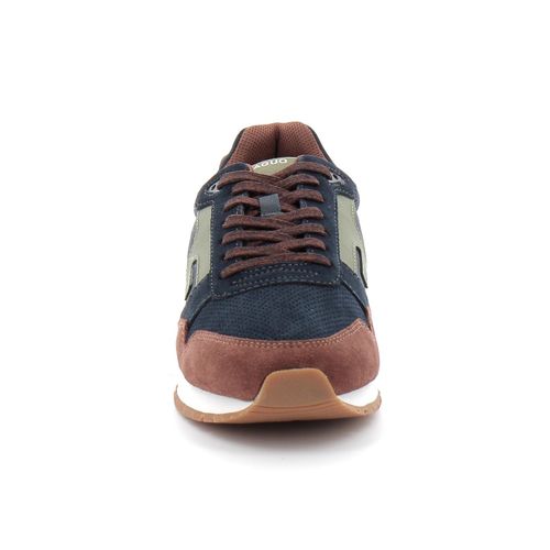 Faguo Runnings En Cuir Polyester Recyclé Bleu