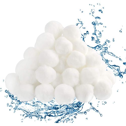 Filtre de piscine - Boules de coton filtrantes pour piscine - 700 g - Remplace 25 kg de sable filtrant - Boules filtrantes