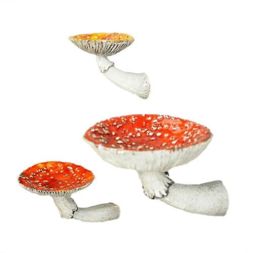 3pcs Champignon Suspendu Étagère Murale Flottante Étagère Suspendue Décor Étagères Compatibles Avec La Chambre À Coucher, Livin