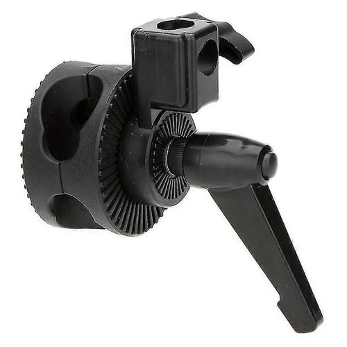 Pince de support à tête pivotante à poignée unique compatible avec le support de réflecteur de bras de perche de studio photo