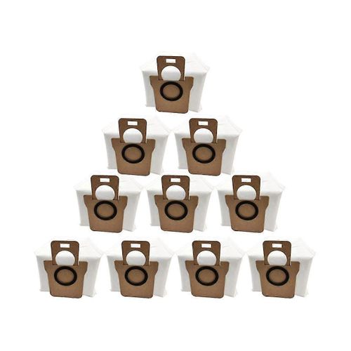 Sac à poussière de remplacement 10pcs compatible avec Omni 1s X10+ Accessoires d¿aspirateur robot Pièces de sac à ordures