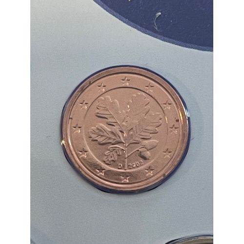 Piece 1  Centime Euro Allemagne 2002 Neuve Atelier D Munich D'Un Brillant Parfait  Pièce Très Rare