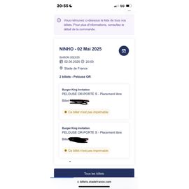 2 Places De Concert Pour Ninho Au Stade De France Pelouse Or 2 Mai
