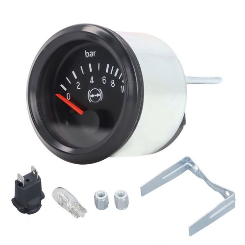 CONNOR Manometre de pression d'air 0 a 10 bar, haute precision, en alliage d'aluminium, sensible, pour suspension pneumatique, 24 V (350-040-011)