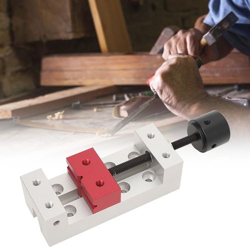 CONNOR Mini etau de table plat en aluminium de 50 mm, outil de fixation pour perceuse a colonne
