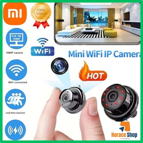 Mini Caméra Espion Xiaomi WiFi HD, Vision Nocturne, Détection Extérieure