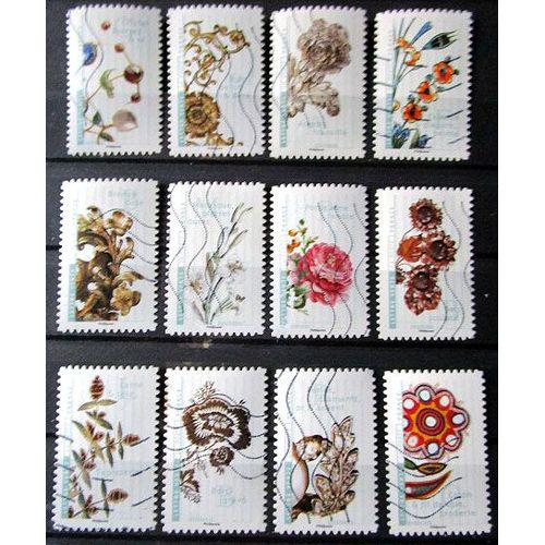 2017. Série Complète Adh1410 À Adh1421: Fleurs Et Métiers D'Art.