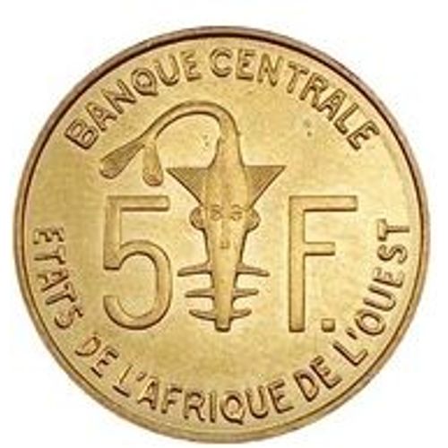 Pièce 5 Francs Afrique De L'Ouest - 1977