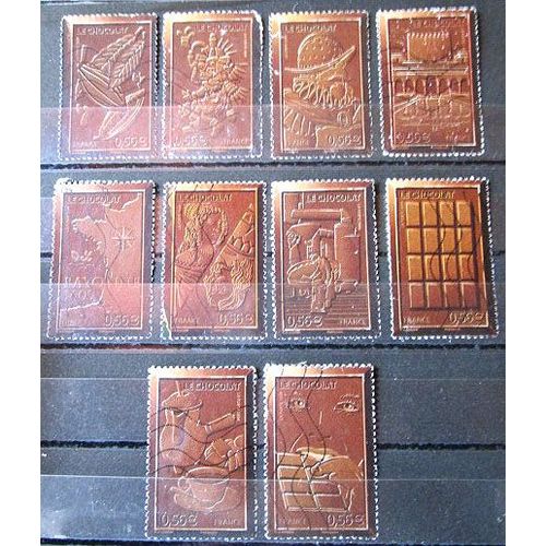 2009. Série Complète F4357 À F4366: Le Chocolat.