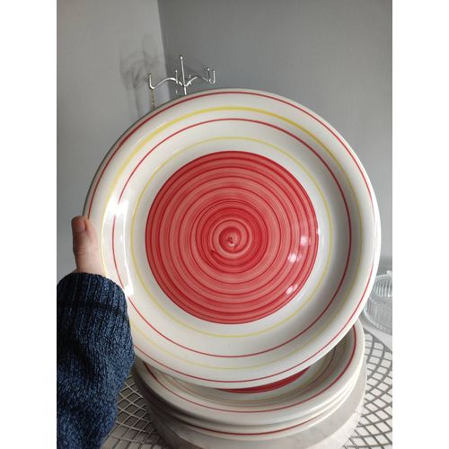 Assiettes Plates Coloré Tourbillon
