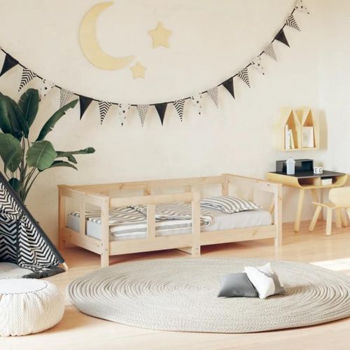 Cadre De Lit Pour Enfant 70x140 Cm Bois De Pin Massif