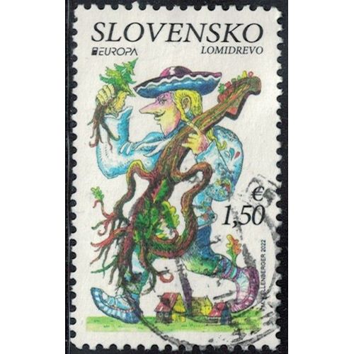 Slovaquie 2022 Oblitéré Used Europa Histoires Et Mythes Lomidrevo Y&T Sk 850 Su