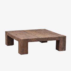Table Basse Carrée 100x100 Cm En Bois De Juvira Recyclé 100 X 100 Cm
