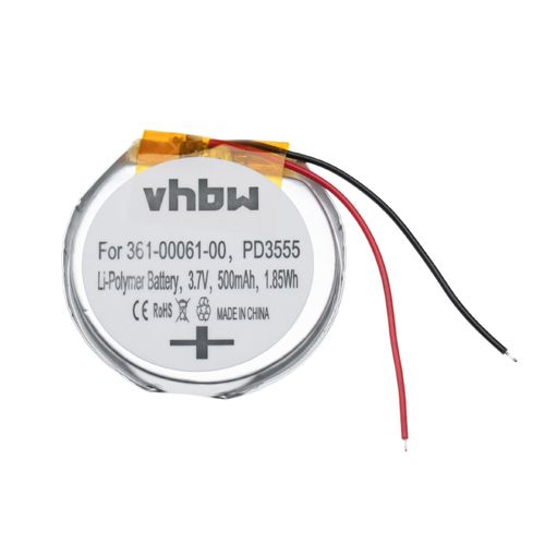 Vhbw Batterie Remplacement Pour Garmin Pd3555w, 361-00061-00, Pd3555 Pour Smartwatch Montre Connectée Bracelet Fitness (500mah, 3,7v, Li-Polymère)