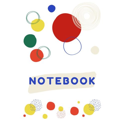 Notebook: Funny And Colorful Abstract And Minimalist Notebook 6x9in