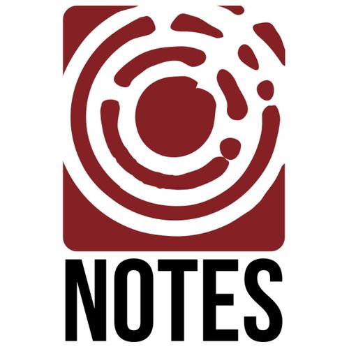 Notebook "Notes", Dotted, 120 Pages: 6 X 9" | Bullseye | Red Circle With White And Black | Glossy Soft Cover | Diary, Bullet Journal, Idea Book, Writing Book