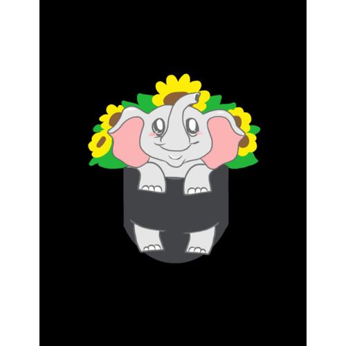 Cute Elephant In A Pocket: Paperback Books Interesting Notebook Him Composition Writing Notes Her The Supplies Book College Ruled Notebooks Note School Books