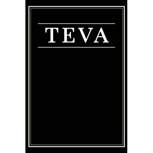 Teva: Black Lined Writing Notebook Journal With Personalized Name Teva, 6x9, 120 Pages