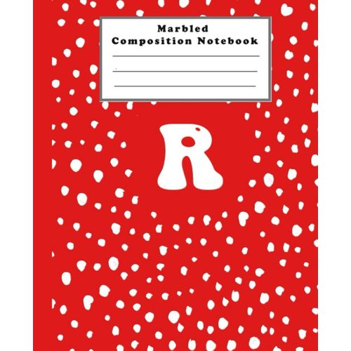 Marbled Composition Notebook: Red Color School Notebook - Marble Composition Notebook 110 Pages: School Composition Notebook