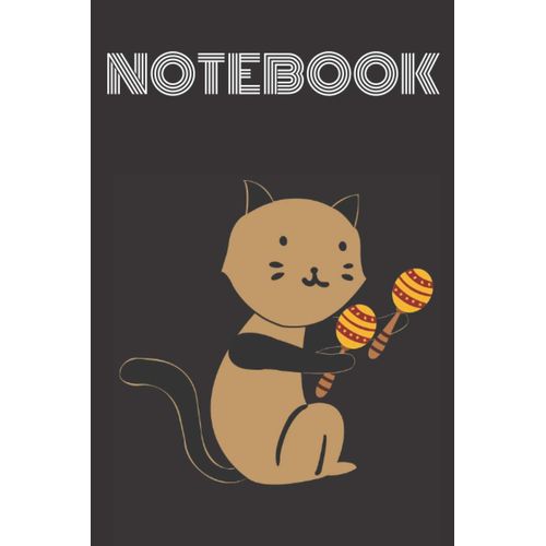Notebook Cat Playing Maracas: Kitty Lovers Maracas Lovers