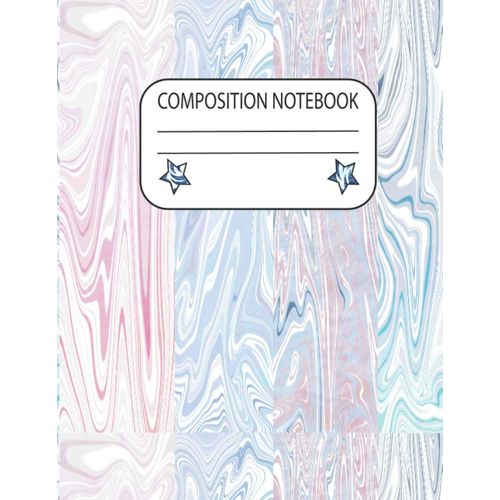 Composition Notebook: White & Gold Marble With Aweosme Matte Cover- Marble Journal | 120 College-Ruled Pages With Rose 8.5 X 11"(Marble And Composition, Journal, Notebook) Marble Lined Notebook