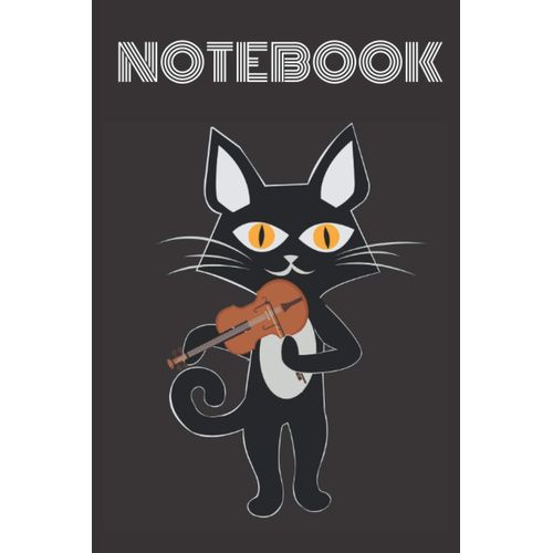 Notebook Cat Playing Violin: Kitty Lovers Violin Lovers