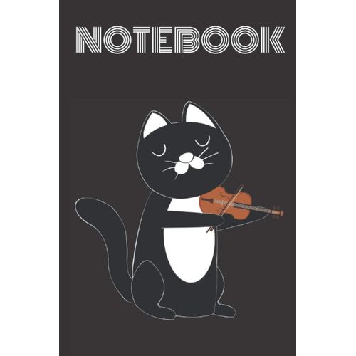 Notebook Cat Playing Violin: Kitty Lovers Violin Lovers