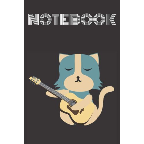 Notebook Cat Playing Guitar: Kitty Lovers Guitar Lovers