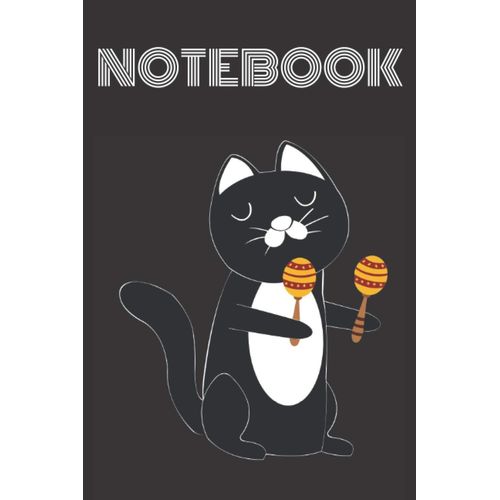 Notebook Cat Playing Maracas: Kitty Lovers Maracas Lovers