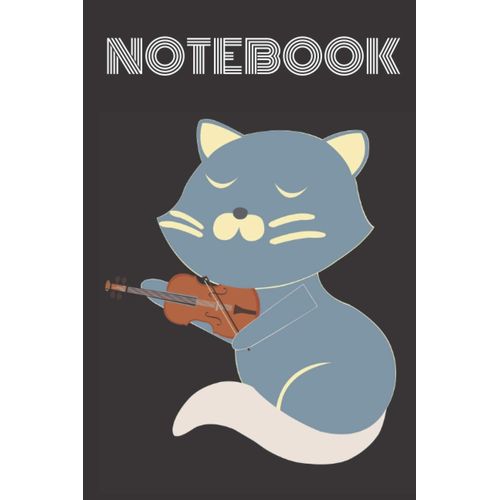 Notebook Cat Playing Ukelele: Kitty Lovers Ukelele Lovers